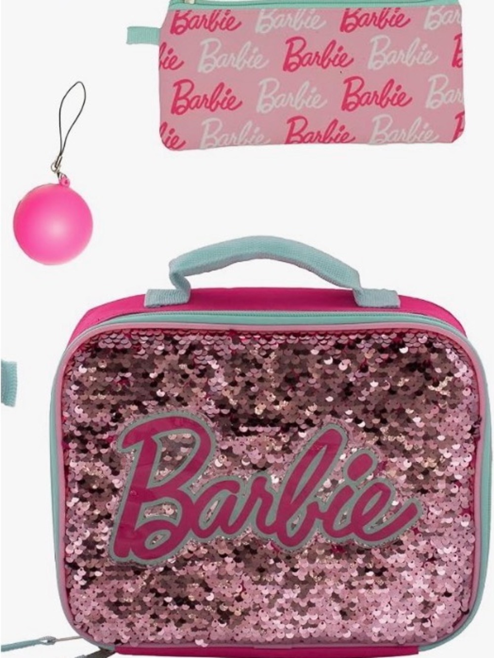 Barbie lunchbox and pencil pouch